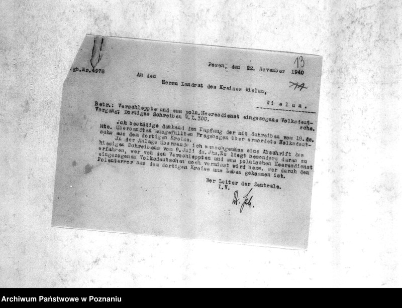 Obraz 17 z jednostki "Amtliche Meldungen Kreis Welun (Wieluń)"