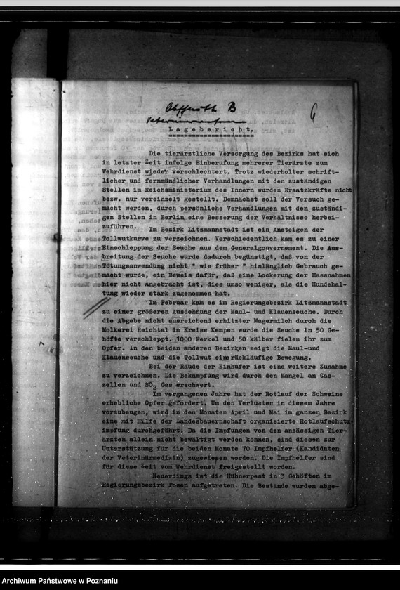 Obraz 10 z jednostki "Lagebericht der Abeilung II"