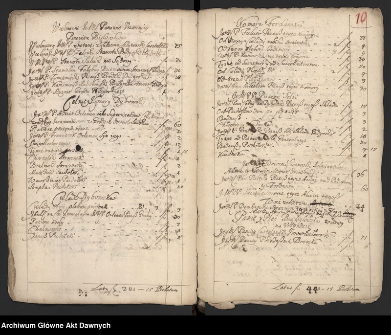 image.from.unit.number "Rejestry pogłównego generalnego z różnych województw."