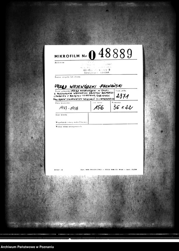 image.from.unit.number "Urząd Wojewódzki w Łodzi o przyznanie własności gruntów rozparcelowanych z majątku Czartowo-Czartówek powiatu konińskiego stanowiących własność Józefa i Izabeli Witkowskich"