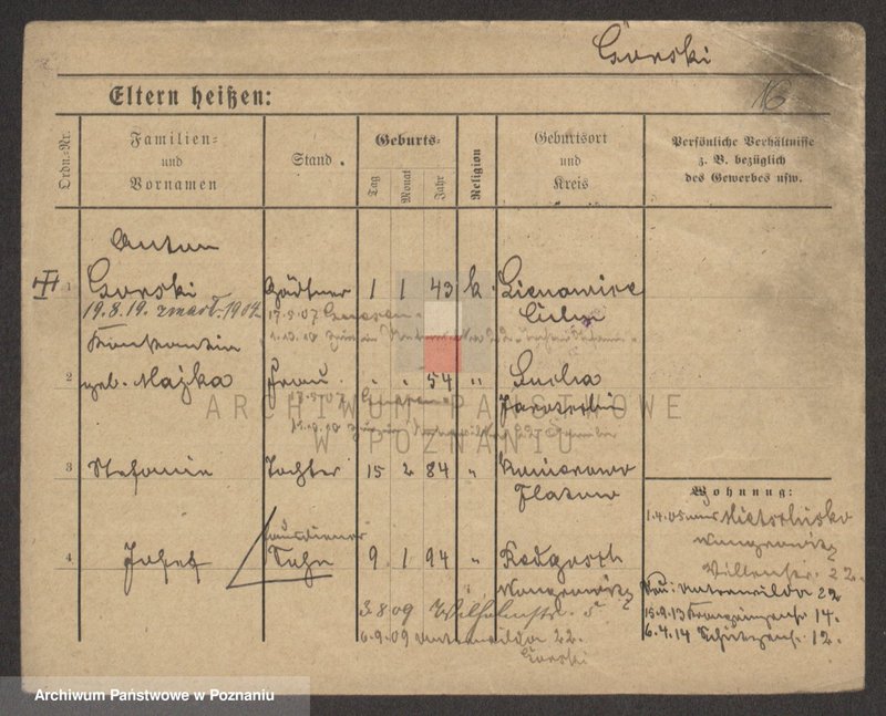 Obraz 16 z jednostki "Gurski (Gór..) - Gursche"