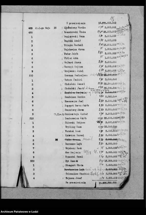 Obraz 18 z jednostki "Rejestr poborczy"