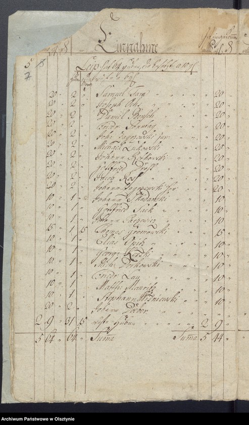 image.from.unit.number "Kirchen Rechnung aller Einnahme und Ausgabe wie auch Bau-Rechnung"