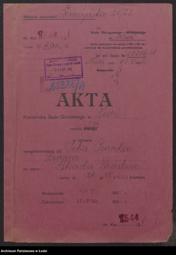 Obraz 12 z jednostki "Izaak Berger- przędzalnia zarobkowa"