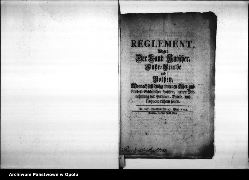 Obraz 9 z jednostki "Acta das Post Wesen betref[fend]"