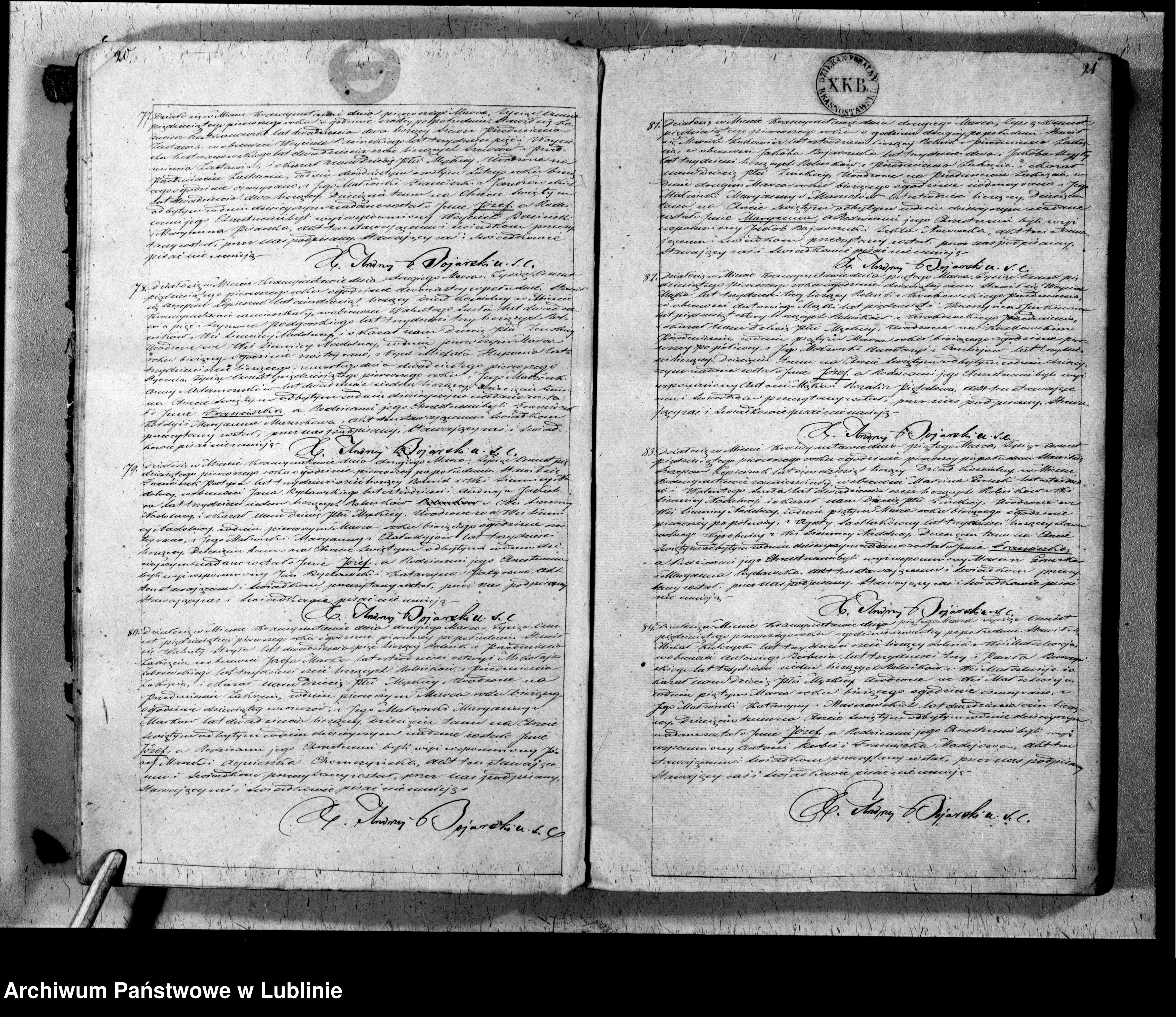 Skan z jednostki: Księga urodzeń, małżeństw i zgonów