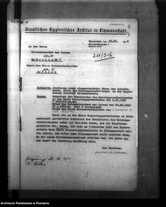 Obraz 8 z jednostki "Medizinalpersonenstand in den Gesundheitsämtern Instituten etc."