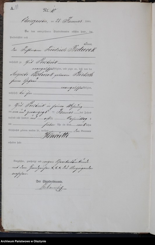 image.from.unit.number "Geburts-Haupt-Register Nr 1 - 78"