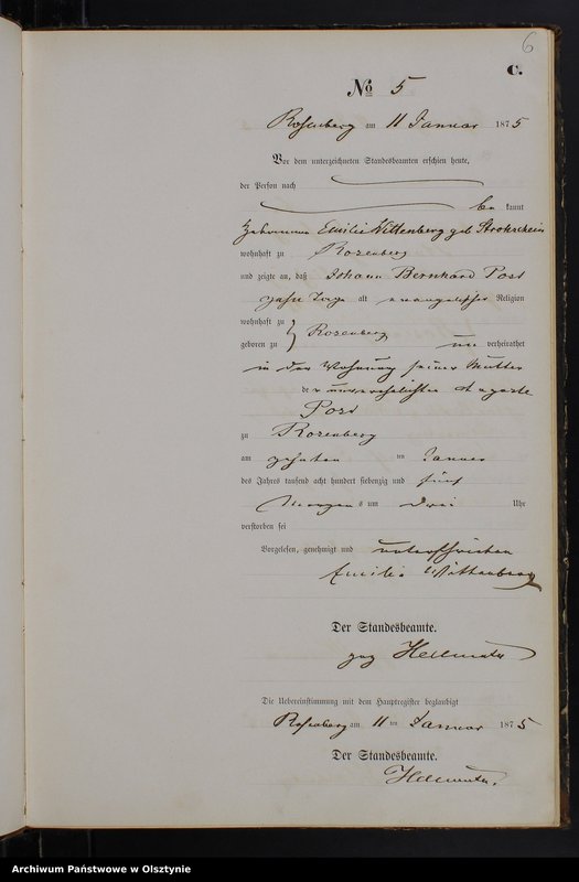 image.from.unit.number "Sterbe-Neben-Register Nr 1 - 133"