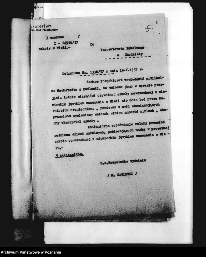 Obraz 9 z jednostki "Prywatna Szkoła Powszechna z niemieckim językiem nauczania Wiela powiat Wągrowiec"