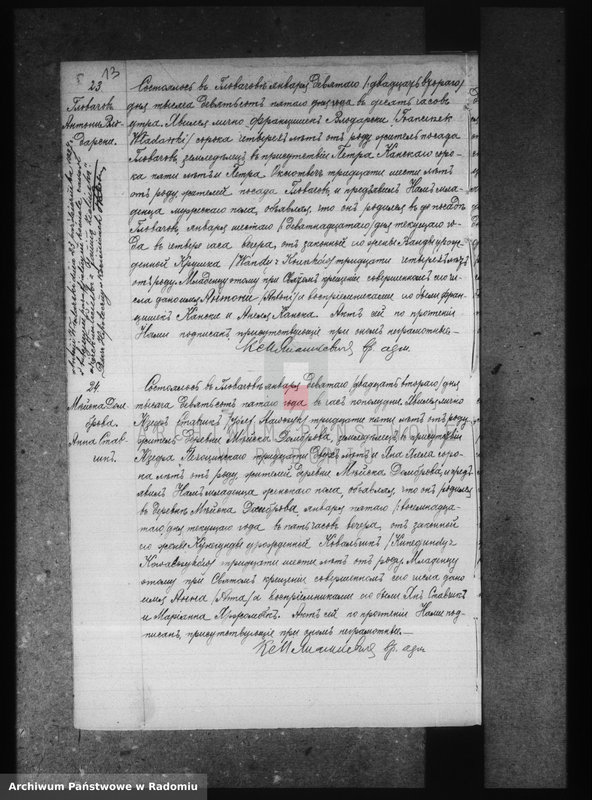 image.from.unit.number "Dublikat aktov graždanskago sostoâniâ rimsko kat. prihoda Glovačov za 1905 god"