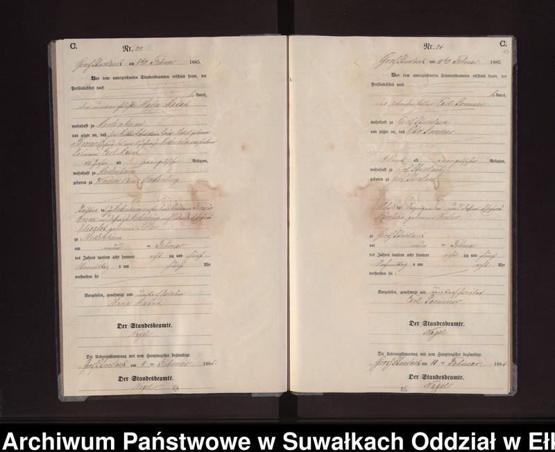 image.from.unit.number "Sterbe-Neben-Register des Preussischen Standes-Amtes Gross Stüerlack Kreis Loetzen"