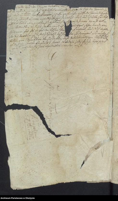 image.from.unit "Bruchstück des Protokoll der Kirchengemeinde mit Verschiedenen Beläge u. Auszügen"