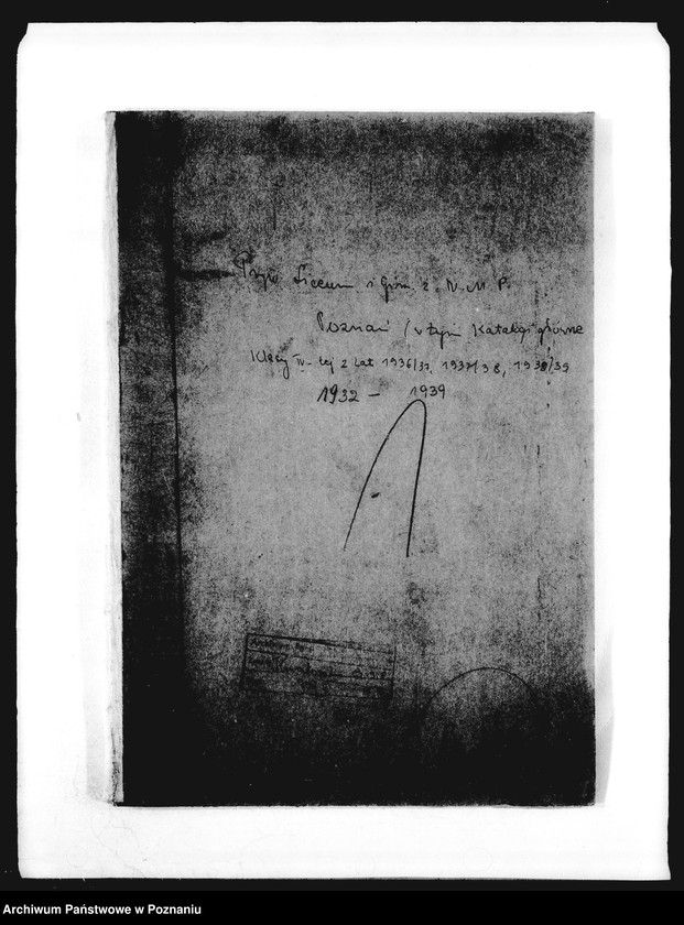 Obraz 4 z jednostki "Prywatne Liceum i Gimnazjum Żeńskie Najświętszej Marii Panny- Poznań [w tym katalogi główne klasy IV-tej z lat 1936/37, 1937/38, 1938/39]"