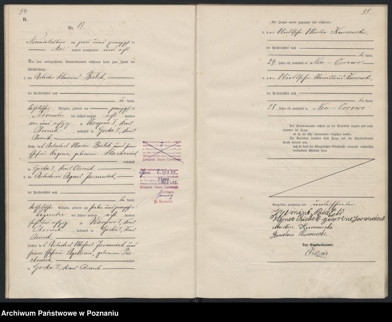 Obraz 19 z jednostki "Heirats-Haupt-Register"