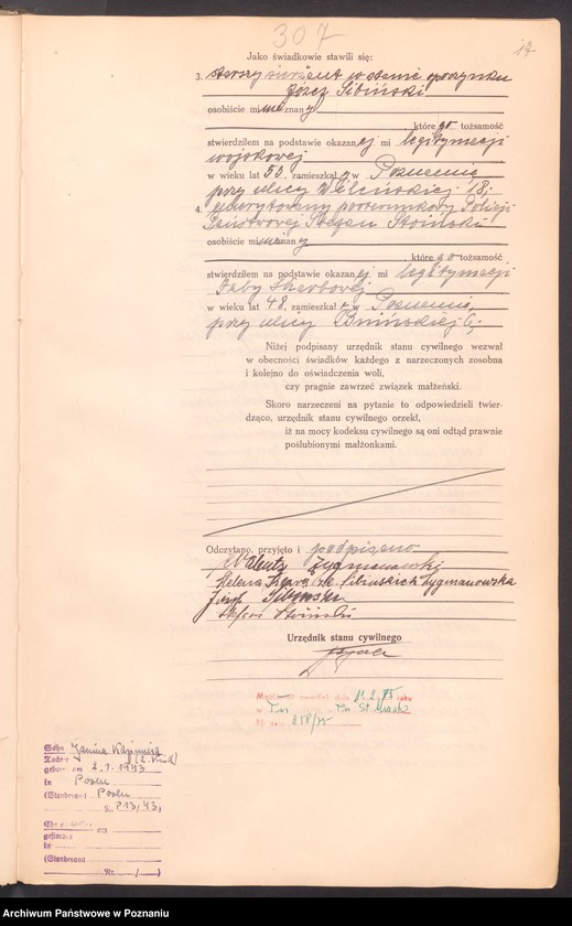 Obraz 19 z jednostki "Księga miejscowa małżeństw tom II [Rejestr główny małżeństw]"