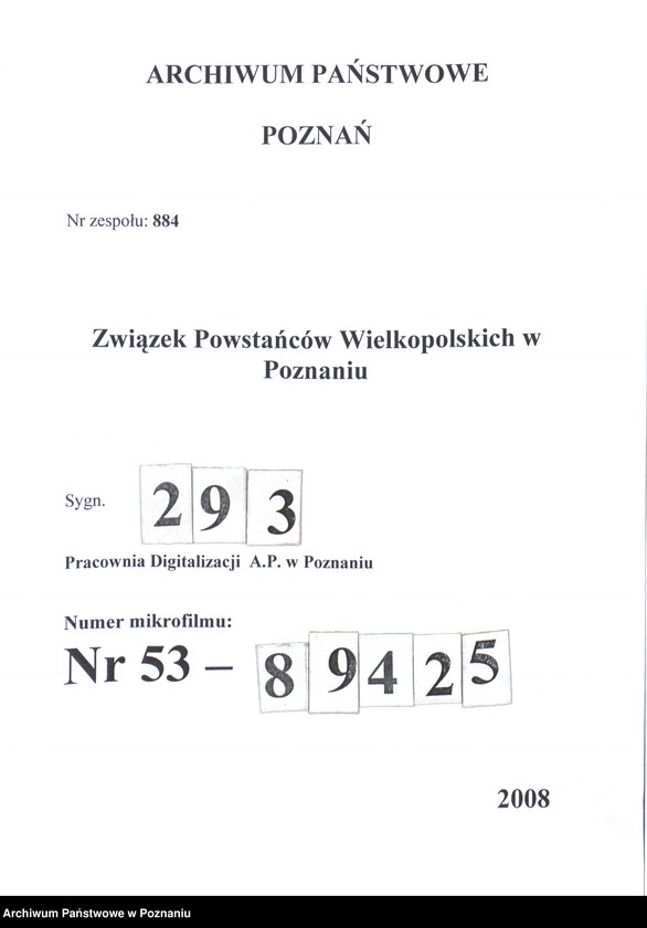 Obraz 1 z jednostki "Osieczna, powiat Leszno - akta koła."