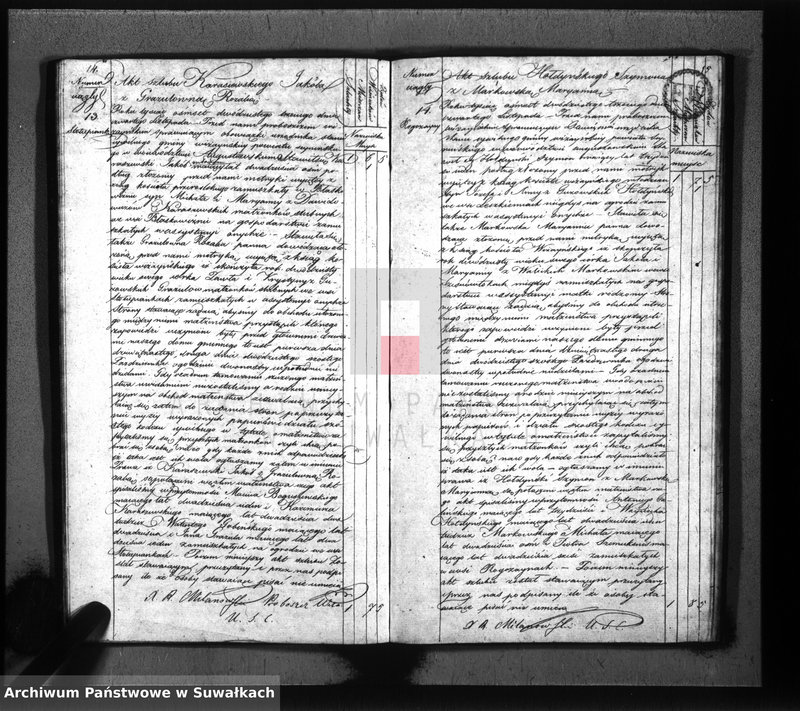 image.from.unit.number "Akta zaślubionych gminy wiżańskiey obwodu seyneńskiego, w województwie augustowskim od dnia 1-go stycznia do dnia ostatniego grudnia 1823 roku"