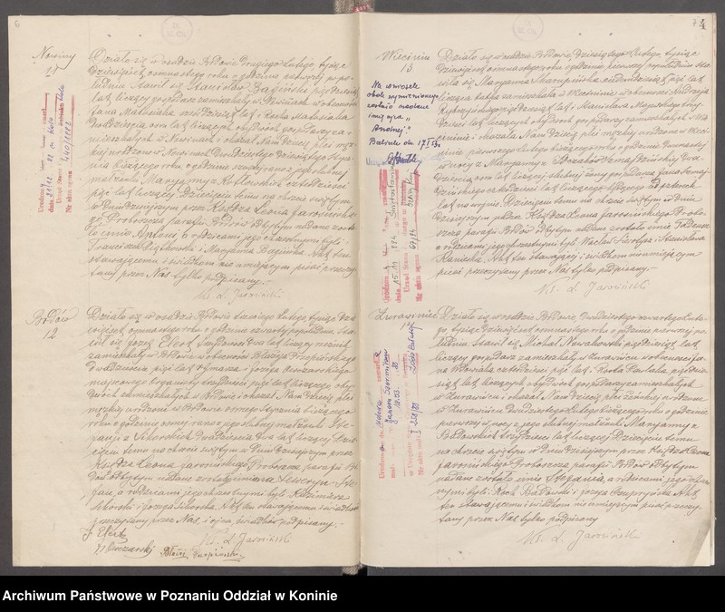 Obraz 6 z jednostki "Księga akt urodzeń, małżeństw, zgonów za 1918 rok"