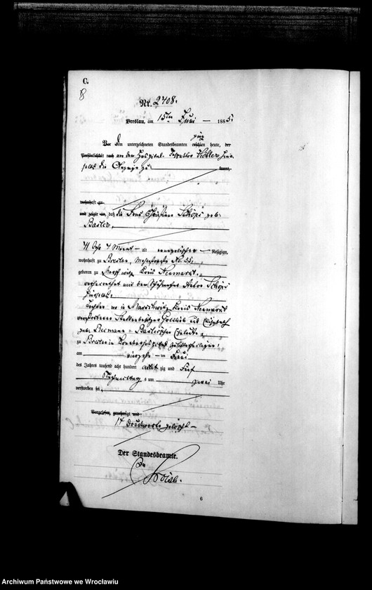 image.from.unit.number "Sterbe-Haupt-Register Breslau I 1885 Band 7"