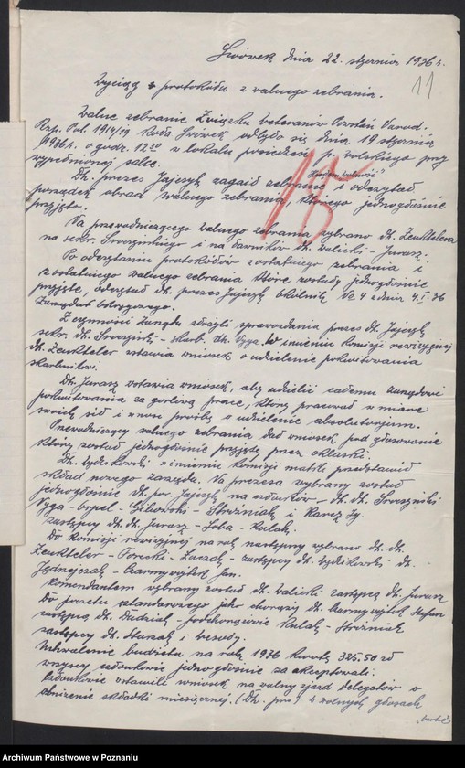 Obraz 15 z jednostki "Lwówek, powiat Nowy Tomyśl - akta koła."