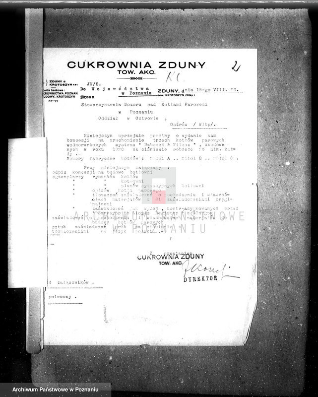 Obraz 5 z jednostki "Cukrownia Zduny pow. krotoszyński woj. nr porz. kotła 5925"