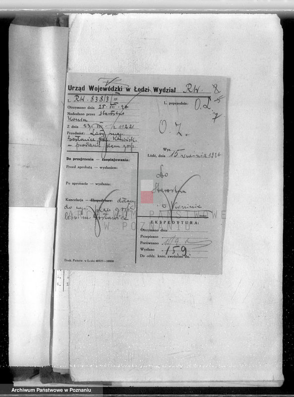 Obraz 11 z jednostki "Sprawa zmiany rodzaju użytkowania 426,34 ha gruntów leśnych w majątku Gosławice powiat koniński celem utworzenia deputatu rolnego dla staży leśnej"