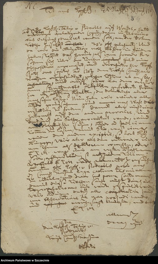 image.from.unit.number "Domkapitel contra Hofrat Felix v[on] Podevils und den Kriegskommissarius Paul Grantz in po debiti."