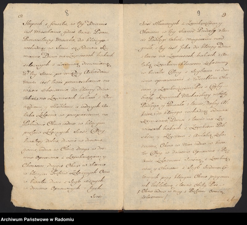 image.from.unit.number "Lustracja klucza bodzeckiego 1789 roku [oraz] lustracja klucza cisowskiego"
