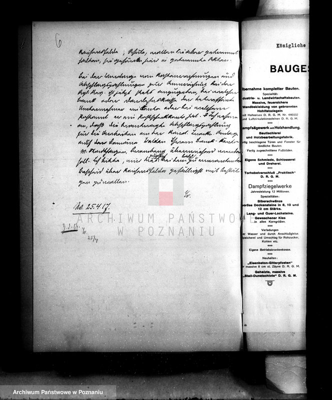 Obraz 10 z jednostki "/Sprawy budowlane domeny Dąbrowa/"