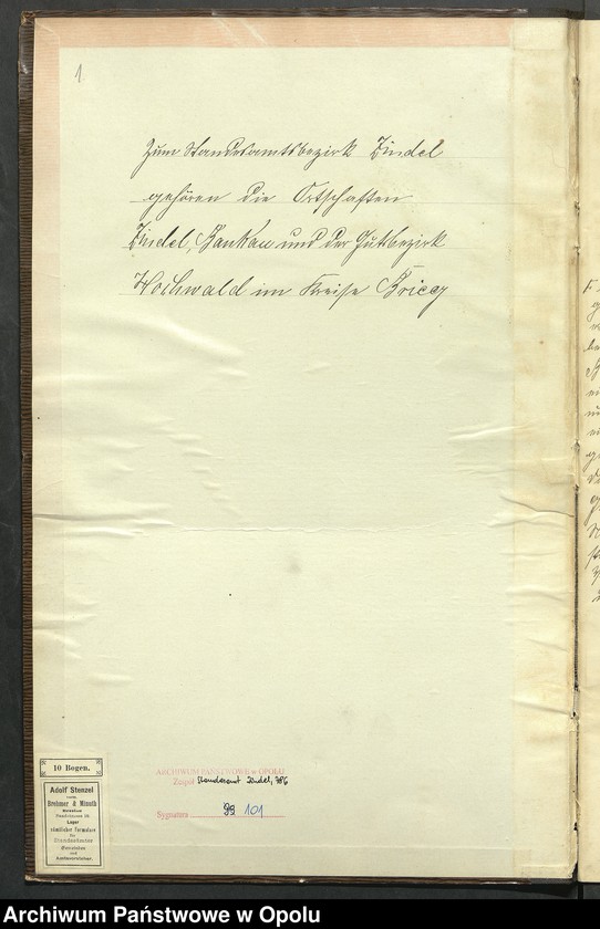 Obraz 4 z jednostki "Sterbe-Neben-Register Standes-Amt Zindel 1905"