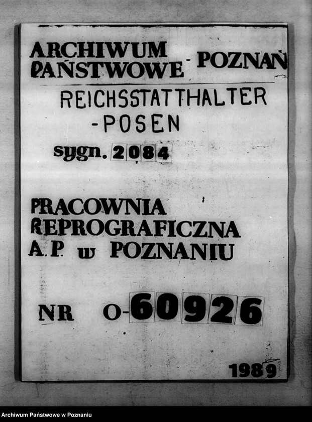 Obraz 1 z jednostki "Ärztliche Erfassung der polnischen Schulkinder"
