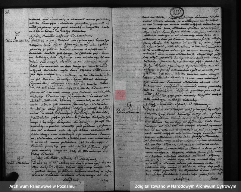 Obraz 18 z jednostki "Księga urodzeń, małżeństw i zejścia"