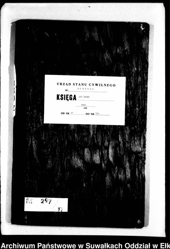 image.from.unit.number "Sterbe-Neben-Register des Preussischen Standes-Amtes Prinowen Kreis Angerburg"