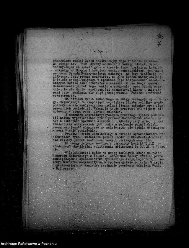 Obraz 11 z jednostki "Sprawozdania z życia mniejszości narodowych za czas od 1 stycznia do 30 kwietnia 1938 r."