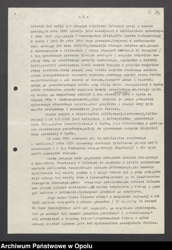 image.from.unit.number "Feliks Adela "Typ bohatera opolskiej młodzieży""