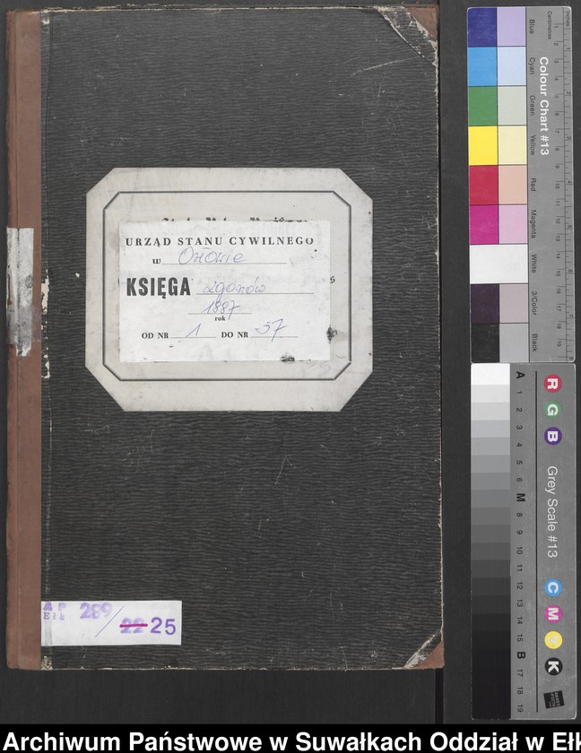 image.from.unit.number "Sterbe-Neben-Register des Preussischen Standes-Amtes [Orlowen] Kreis [Loetzen] für das Jahr 1887"