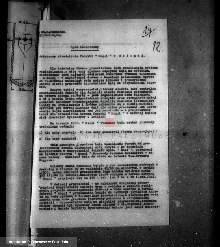 Obraz 19 z jednostki "Zatwierdzenie projektu zakładu przemysłowego urządzenia wytwórni artykułów spożywczych nr 479 własność Firma "Maggi" spółka z o. o. w Poznaniu"