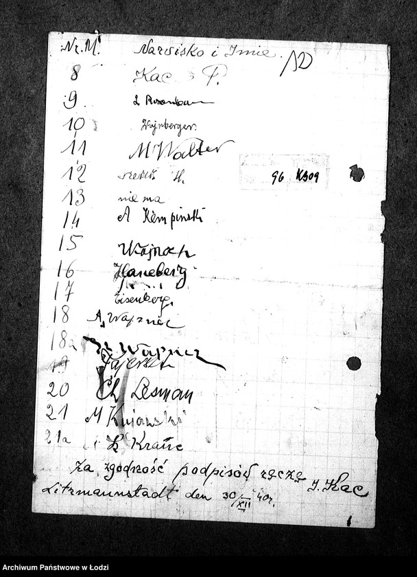 Obraz 15 z jednostki "[Kuchnia nr 309, ul. Mickiewicza 2. Kuchnia nr 83, ul. Mickiewicza 8. Działalność kuchni, personel, konsumenci, kontrole]"