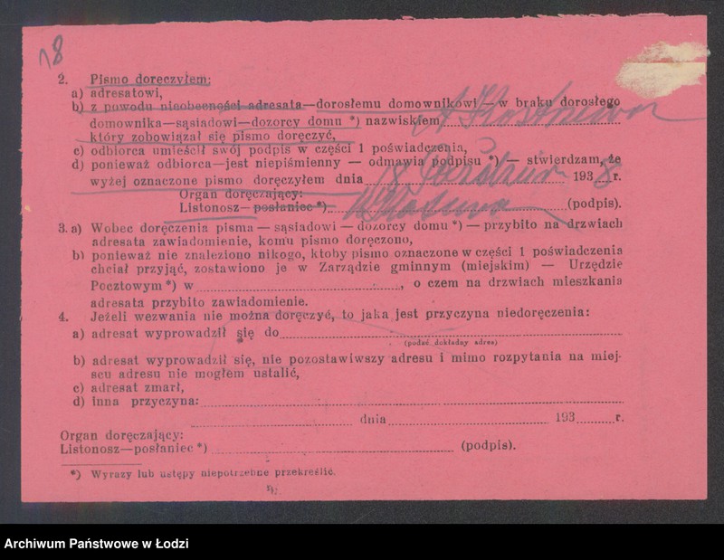 Obraz 20 z jednostki "Blima Frenkiel- sprzedaż towarów bawełnianych"