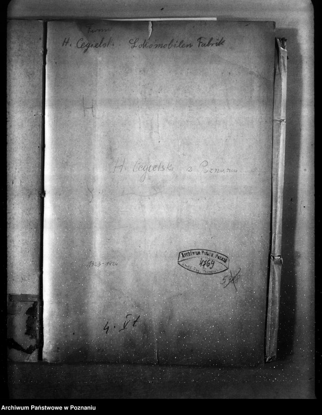 Obraz 4 z jednostki "Zatwierdzenie zakładu przemysłowego /fabryki parowozów i wagonów/ H. Cegielski w Poznaniu"
