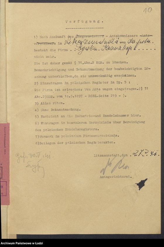 Obraz 12 z jednostki "Rywka Krazkop- sprzedaż towarów łokciowych"