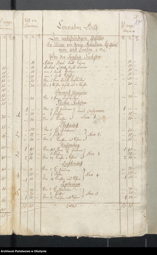 image.from.unit.number "Decems Consignation des Kirchspiels Seehesten"