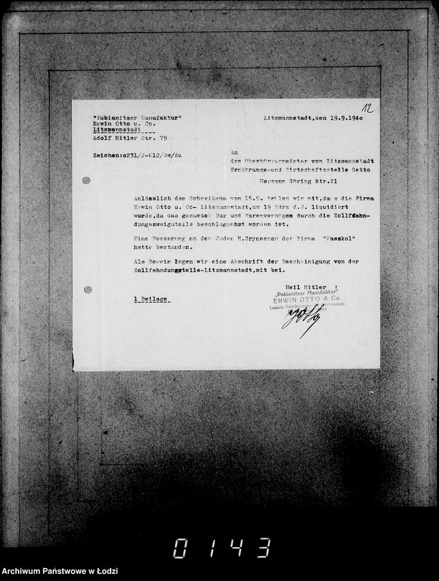 Obraz 16 z jednostki "J[uden] 611-625 [Wnioski Żydów z Getta o zwrot należności za pracę lub towar wzięty na kredyt]"