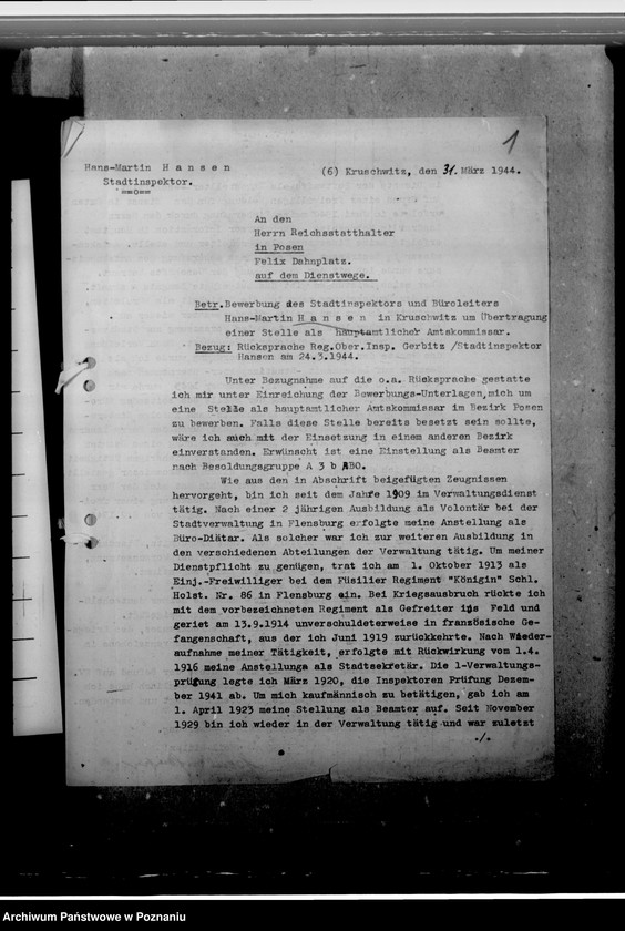 Obraz 5 z jednostki "Hansen, Hans- Martin - komisarz obwodowy"