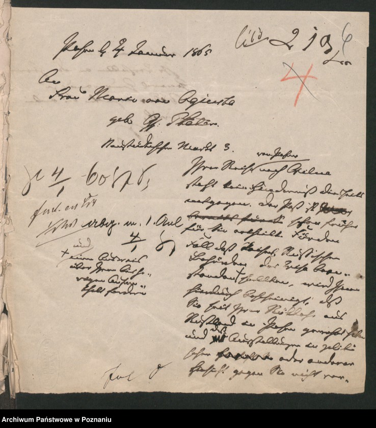 Obraz 9 z jednostki "A. betr. Viktor von Oginski und seine Gemahlin Maria geboren Gräfin Plater"