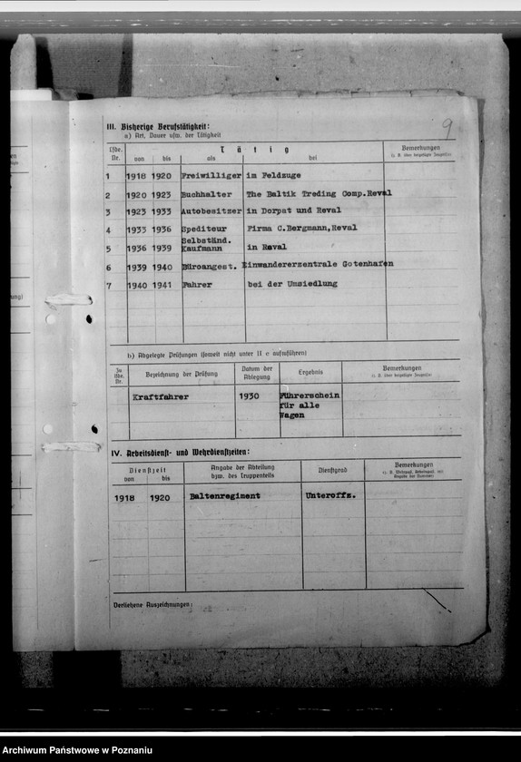 Obraz 13 z jednostki "Martinsen. Erich - urzędnik"