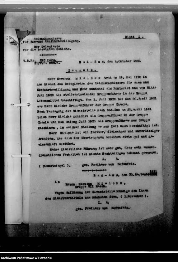 Obraz 10 z jednostki "Milke, Hermann, Verwaltungsangestellter"