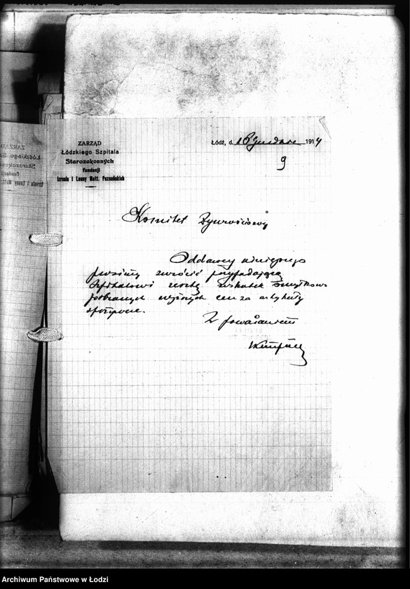 Obraz 14 z jednostki "Listy różnych do Sekcji Zaprowiantowania Miasta"