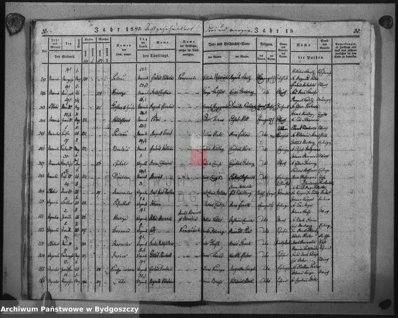 image.from.unit.number "Duplikat der Todtregister der evangelischen Kirche zu Inowrazlaw Jahr 1846"